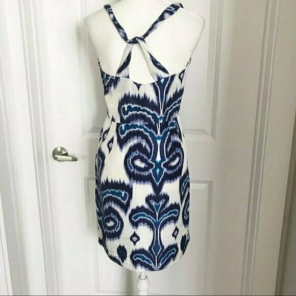 😍 NWT Banana Republic Fabulous Silk Twist Midi Dress - Size 12! 😍 - Picture 5 of 7